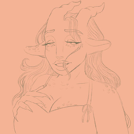 Fearne Calloway | Critical Role | Lineart/WIP